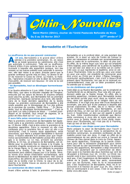 Ghlin-Nouvelles - Paroisse de Mons