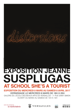 EXPOSITION DU MERCREDI 8 MARS AU SAMEDI 8 AVRIL 2017