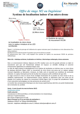 Sujet de stage micro-drone pour M2/PFE 2017