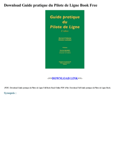 Guide pratique du Pilote de Ligne Book