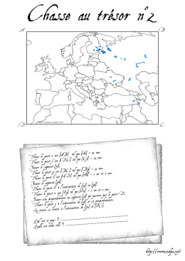 Chasse au tr&eacute;sor n&deg;2