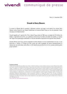 Vivendi et Harry Shearer