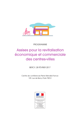 Assises pour la revitalisation &eacute;conomique et commerciale des