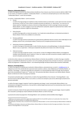 version PDF ici - Maisons Blavier