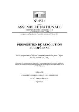 proposition de résolution européenne