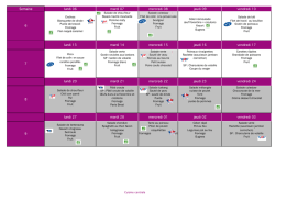 menus du mois de février