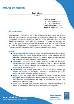 Tout schuss - Descriptif