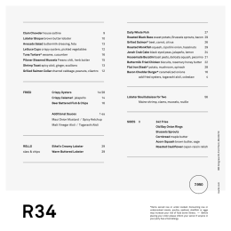 Clam Chowder house saltine 9 Lobster Bisque brown