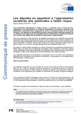 Communiqué de presse