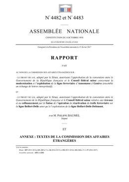 N° 4482 et N° 4483 ASSEMBLÉE NATIONALE