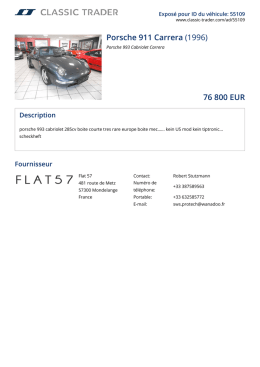Porsche 911 Carrera (1996) 76 800 EUR