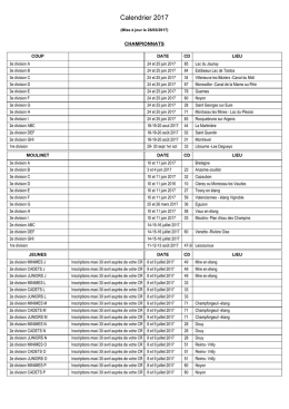 Calendrier 2017