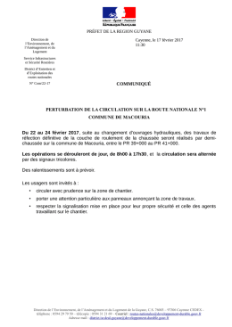 communiqué de presse