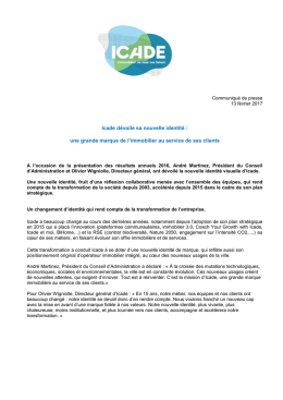 Communiqu&eacute; de presse