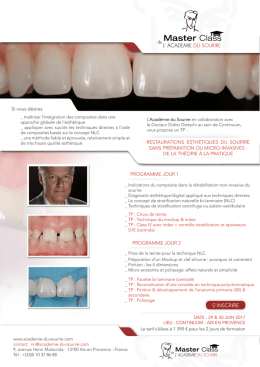 Programme et inscription