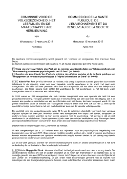 commissie voor de volksgezondheid, het leefmilieu en de