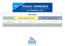 Sarraméa - Province Sud