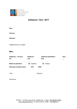 Adh&eacute;sion / Don 2017