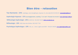 Bien être – relaxation