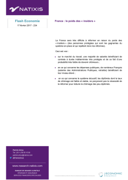 Flash Economie - Natixis Research Global Markets