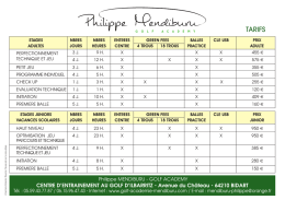 Télécharger les tarifs  - Académie de Golf Philippe Mendiburu