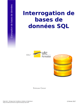 Interrogation de bases de donn&eacute;es SQL