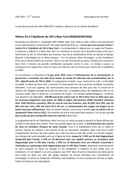 Mettre fin à l`épidémie de VIH à New York - Act Up