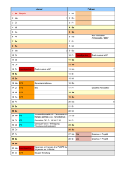 Schuljahreskalender