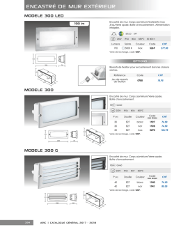 encastré de mur extérieur