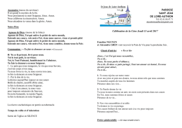 Feuille paroissiale hebdomadaire : nouvelle.