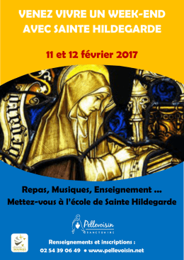VENEZ VIVRE UN WEEK-END AVEC SAINTE