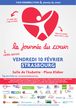 Vendredi 10 féVrier STrASBOUrG