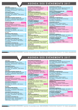 Téléchargez notre agenda