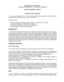 Consulter les r&egrave;glements du concours