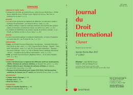 Journal du Droit International