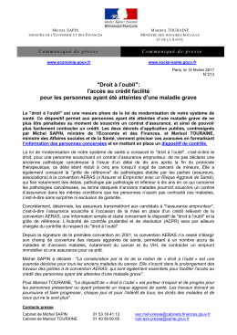 "Droit &agrave; l`oubli": l`acc&egrave;s au cr&eacute;dit facilit&eacute; pour les personnes ayant &eacute;t&eacute;