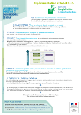 Expérimentation et label E+ C