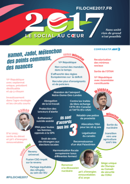 Hamon, Jadot, M&eacute;lenchon des points communs, des