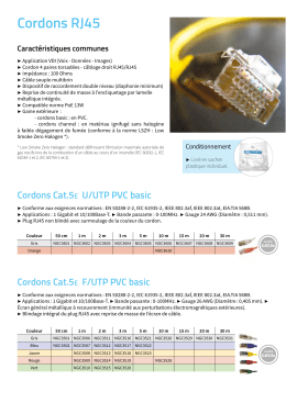 Cordons RJ45