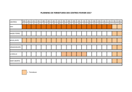 planning de fermetures des centres fevrier 2017