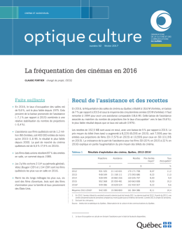 Optique culture – Numéro 52, février 2017