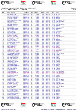 classement général