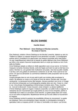 blog danse - Swiss Dance Days