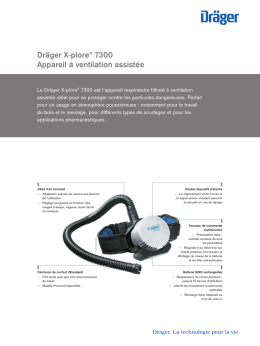 Dräger X-plore® 7300 Appareil à ventilation assistée