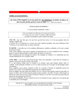 vie intérieure