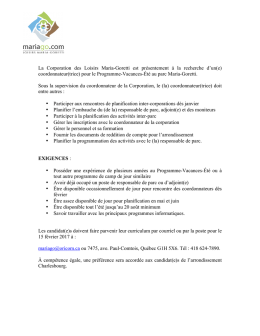 Version PDF - Loisirs Maria