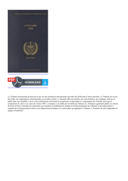 Annuaire 1998 (Annuaire Tribunal