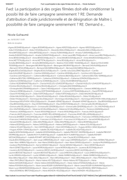 Fwd: La participation &agrave; des orgies film&eacute;es doit