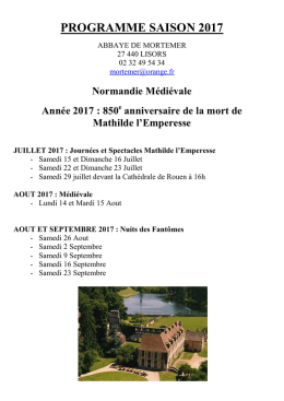 Télécharger le programme en