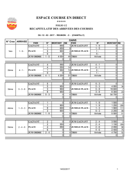 Résultat ECD R2 du 14 février 2017